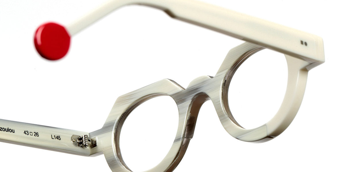 Sabine Be® Be Zoulou SB Be Zoulou 757 43 - Shiny Gray Horn / Shiny Whipped Cream Eyeglasses