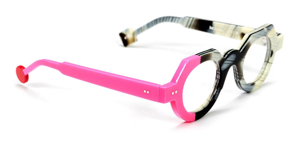 Sabine Be® Be Zoulou SB Be Zoulou 759 43 - Shiny Black Horn / Shiny Neon Pink Eyeglasses