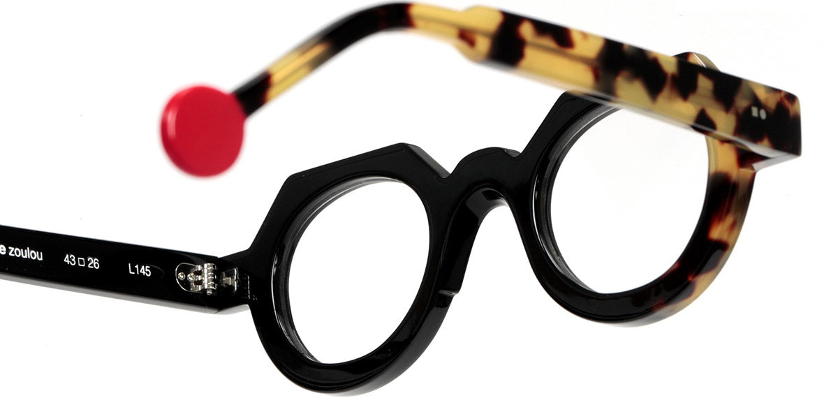 Sabine Be® Be Zoulou SB Be Zoulou 760 43 - Shiny Black / Shiny Tokyo Tortoise Eyeglasses