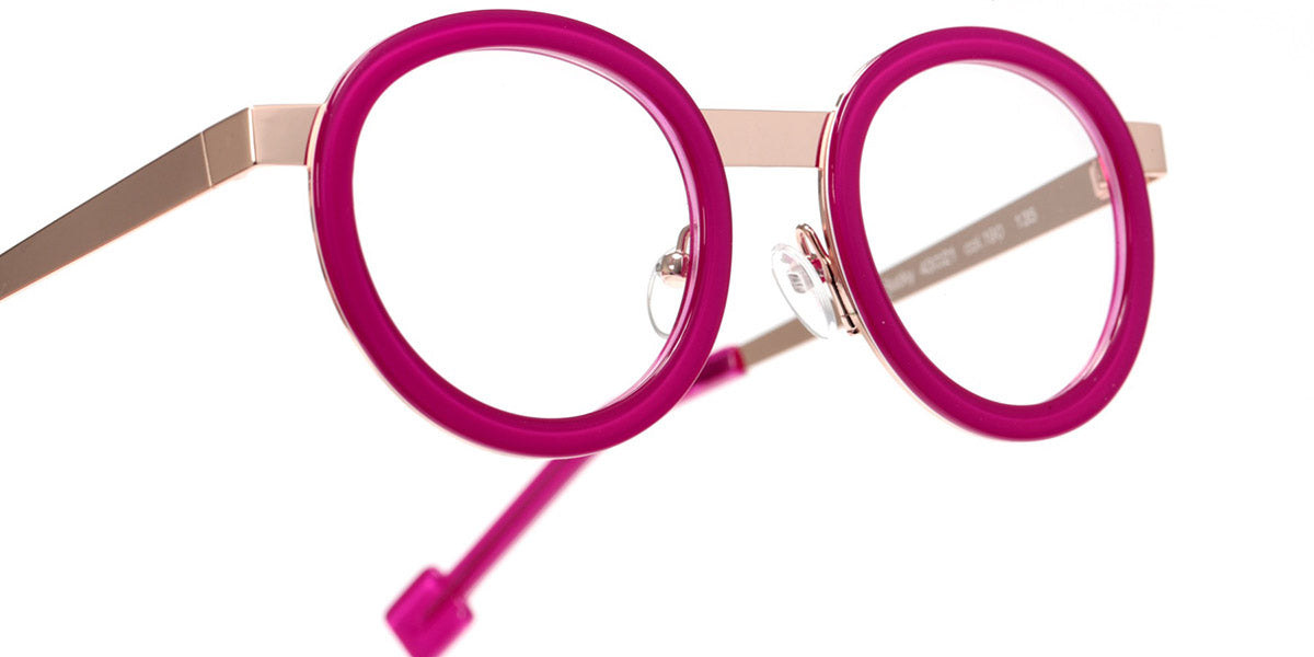 Sabine Be® Mini Be Lucky SB Mini Be Lucky 190 43 - Shiny Fushia Pink / Polished Rose Gold Eyeglasses