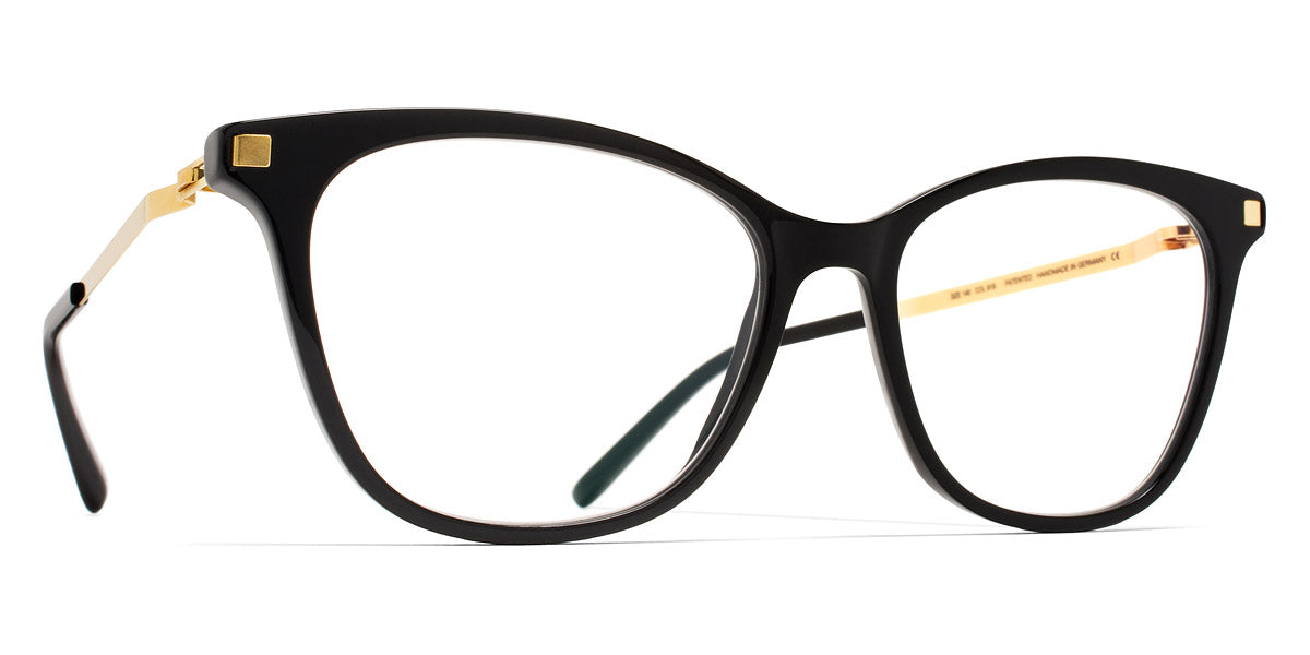 Mykita® SESI MYK SESI C6 Black/Glossy Gold 49 - C6 Black/Glossy Gold Eyeglasses