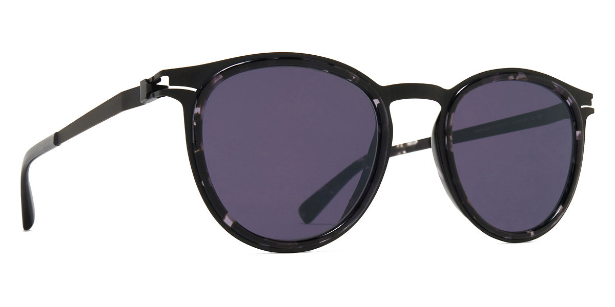 Mykita® SIWA MYK SIWA A50 Black/Black Havana / Cool Grey Solid 47 - A50 Black/Black Havana / Cool Grey Solid Sunglasses