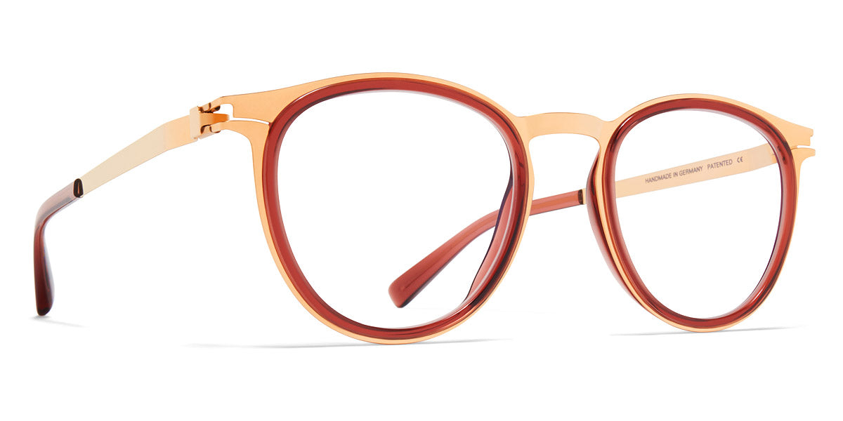 Mykita® SIWA MYK SIWA A60 Champagne Gold/Pine Honey 47 - A60 Champagne Gold/Pine Honey Eyeglasses