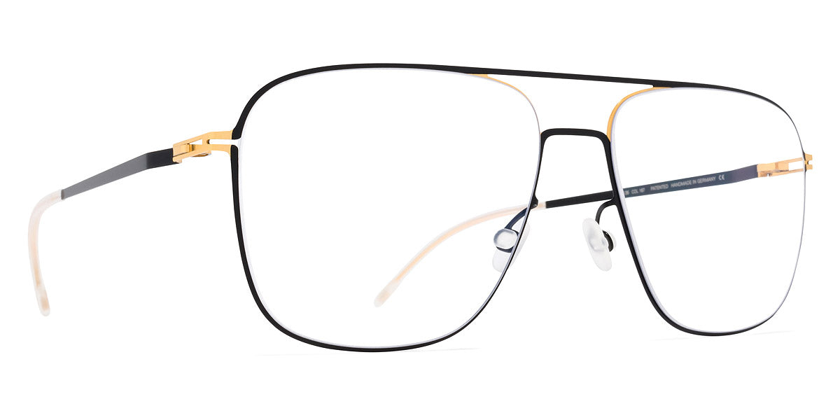 Mykita® STEEN MYK STEEN Gold/Jet Black 56 - Gold/Jet Black Eyeglasses