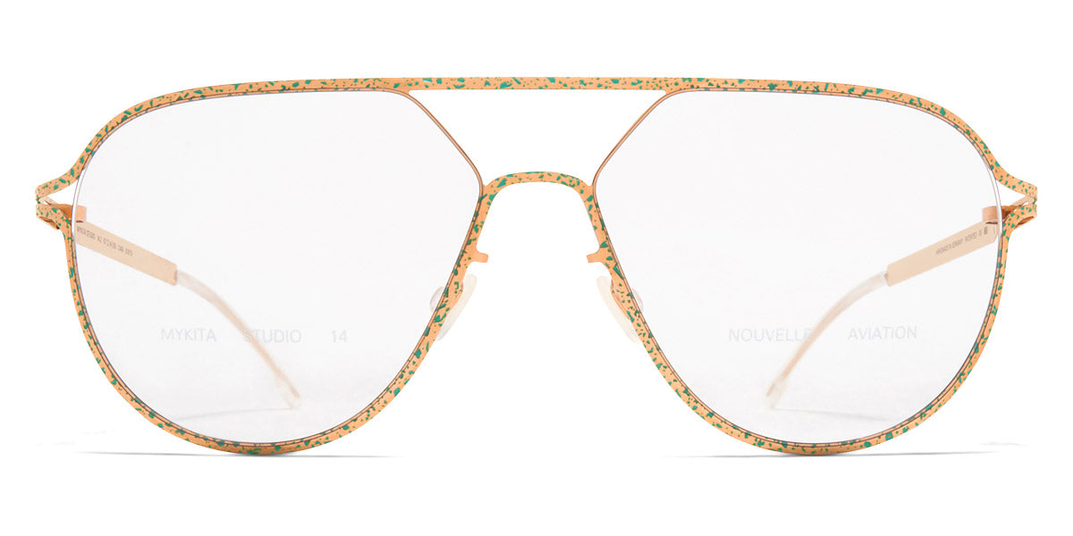 Mykita® STUDIO14.2 MYK STUDIO14.2 Champagne Gold/Jade Green Terrazzo 57 - Champagne Gold/Jade Green Terrazzo Eyeglasses