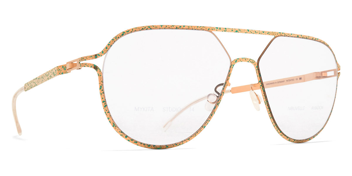 Mykita® STUDIO14.2 MYK STUDIO14.2 Champagne Gold/Jade Green Terrazzo 57 - Champagne Gold/Jade Green Terrazzo Eyeglasses