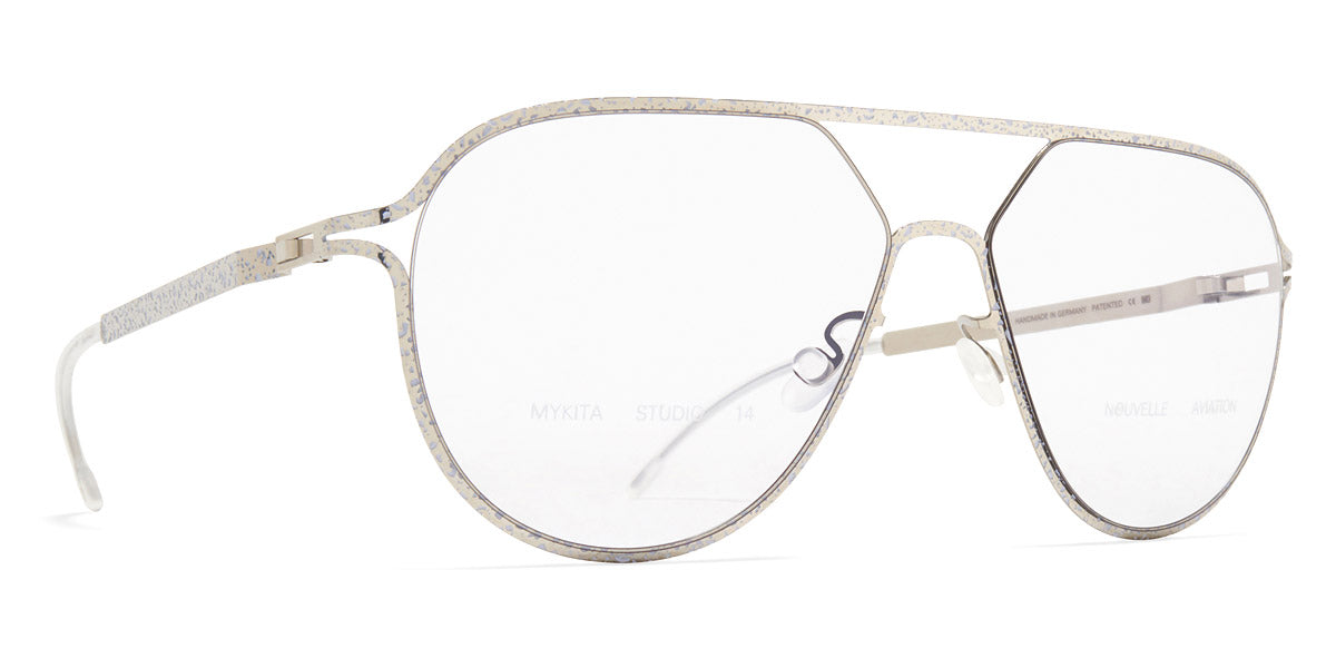 Mykita® STUDIO14.2 MYK STUDIO14.2 Silver/Pastel Grey Terrazzo 57 - Silver/Pastel Grey Terrazzo Eyeglasses