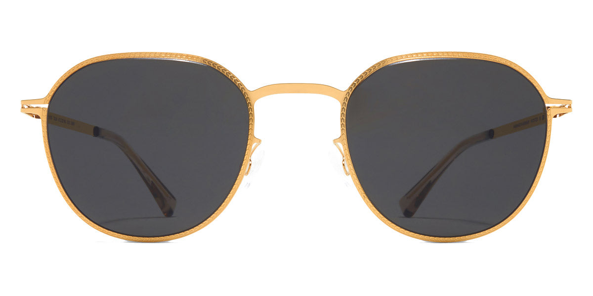 Mykita® TALVI MYK TALVI Glossy Gold / Dark Grey Solid 47 - Glossy Gold / Dark Grey Solid Sunglasses