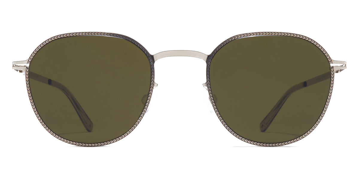 Mykita® TALVI MYK TALVI Silver/Black / Raw Green Solid 47 - Silver/Black / Raw Green Solid Sunglasses