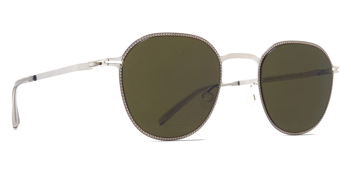 Mykita® TALVI MYK TALVI Silver/Black / Raw Green Solid 47 - Silver/Black / Raw Green Solid Sunglasses