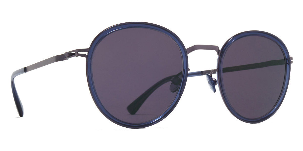 Mykita® TUVA MYK TUVA A66 Blackberry/Deep Ocean / Cool Grey Solid 48 - A66 Blackberry/Deep Ocean / Cool Grey Solid Sunglasses