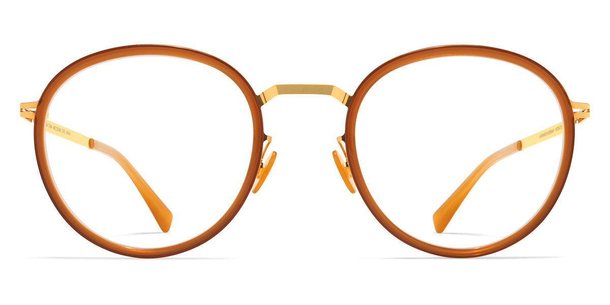 Mykita® TUVA MYK TUVA A56 Glossy Gold/Brown Dark Brown 48 - A56 Glossy Gold/Brown Dark Brown Eyeglasses