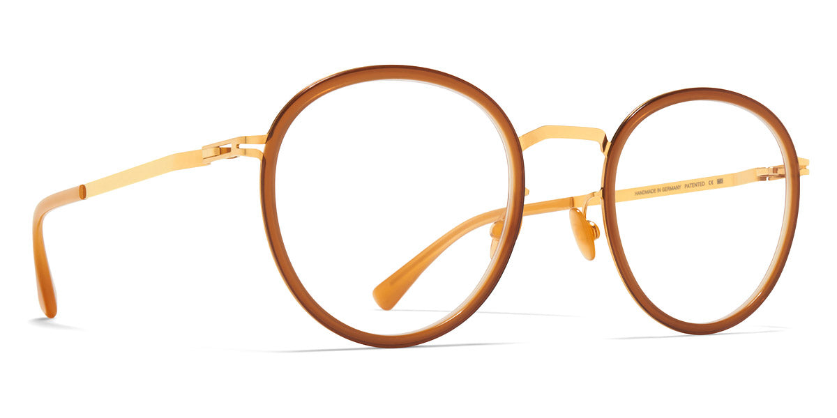 Mykita® TUVA MYK TUVA A56 Glossy Gold/Brown Dark Brown 48 - A56 Glossy Gold/Brown Dark Brown Eyeglasses