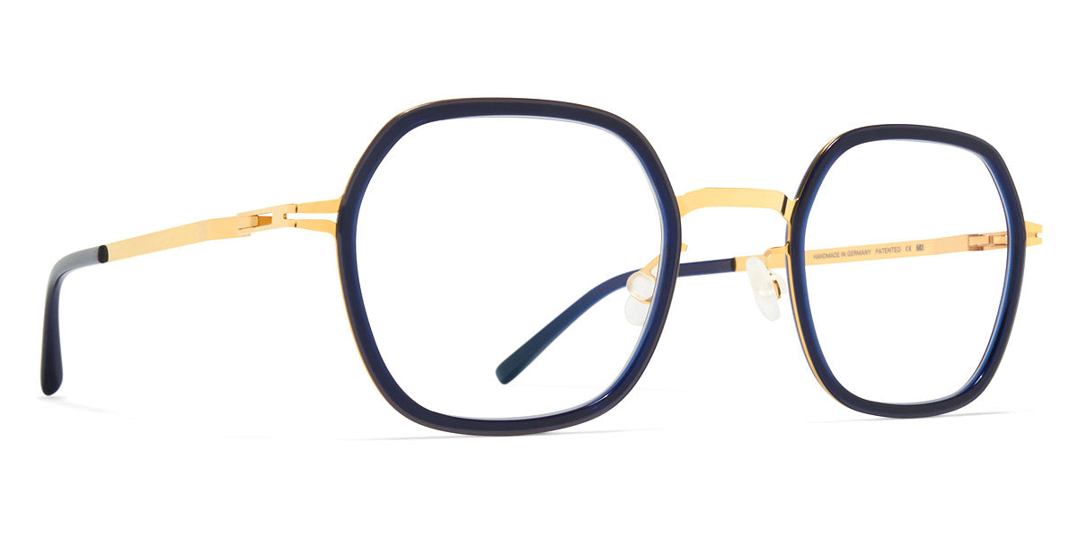 Mykita® VEN MYK VEN A76 Glossy Gold/Milky Indigo 48 - A76 Glossy Gold/Milky Indigo Eyeglasses