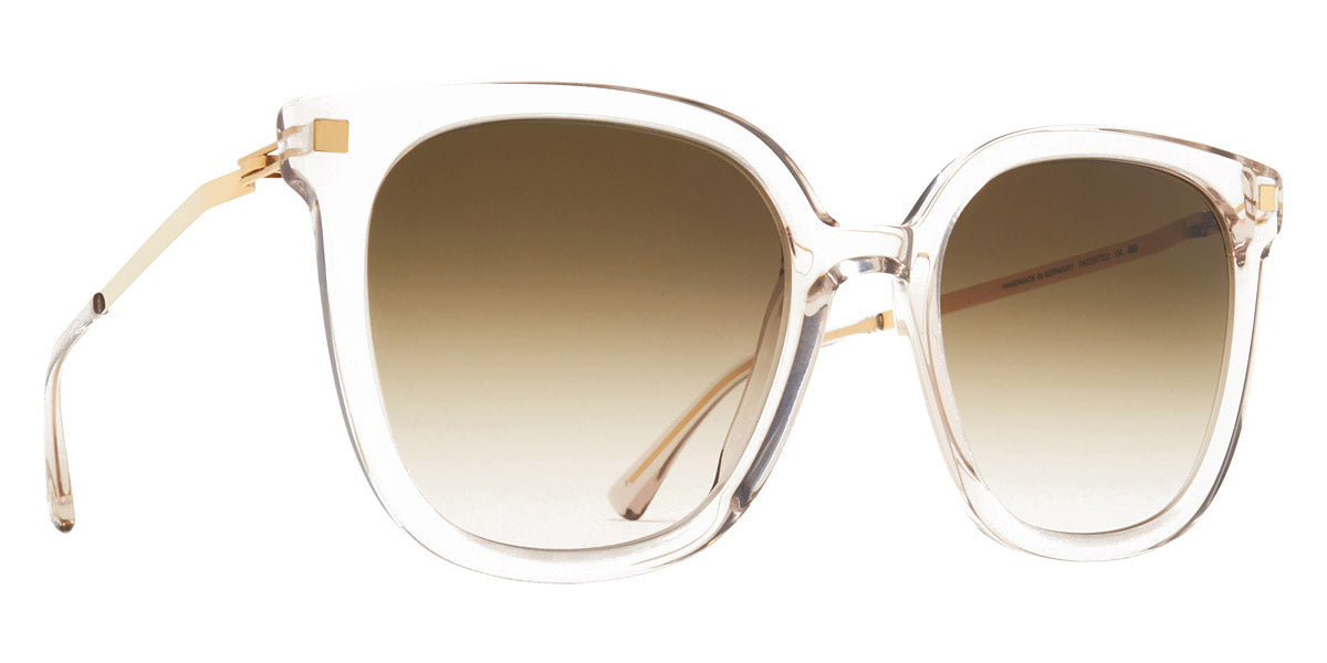 Mykita® VISKA MYK VISKA C1 Champagne/Glossy Gold / Raw Brown Gradient 53 - C1 Champagne/Glossy Gold / Raw Brown Gradient Sunglasses