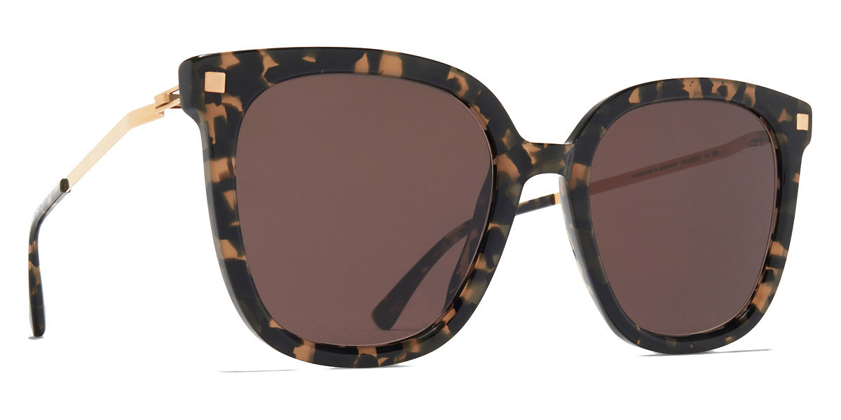 Mykita® VISKA MYK VISKA C22 Antigua/Champagne Gold / Brown Solid 53 - C22 Antigua/Champagne Gold / Brown Solid Sunglasses